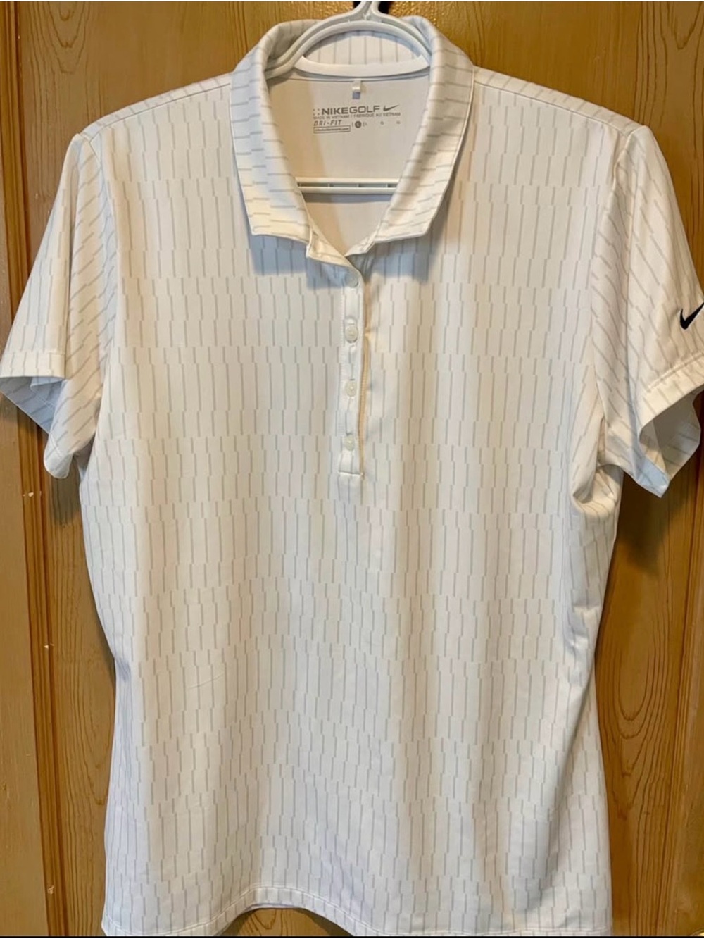 Nike White Short Sleeve Golf Polo